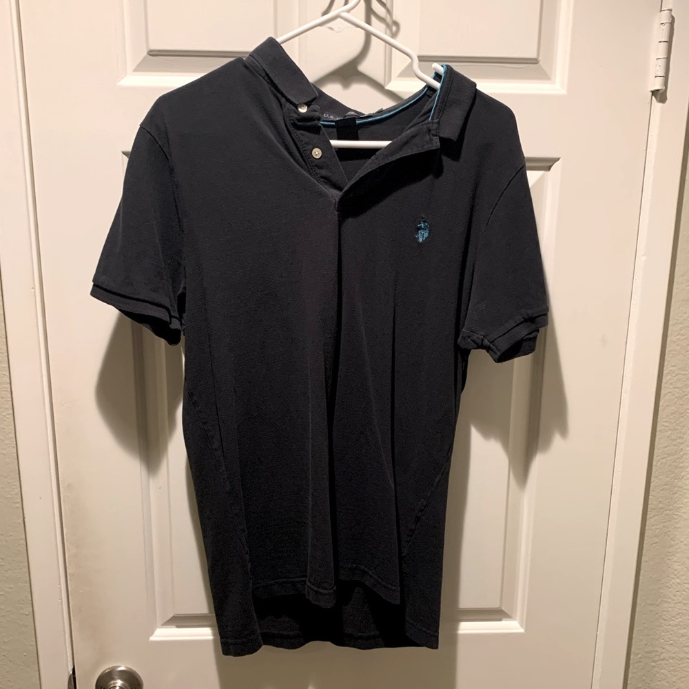 US Polo Association Polo Shirt Mens Large Slim Fit